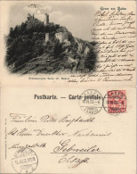 Ansichtskarte Baden AG Burg Stein Bei Mondschein 1903 - Andere & Zonder Classificatie
