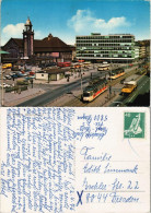 Hagen (Westfalen) Hauptbahnhof Vorplatz Mit Verkehr, Tram Autos 1976 - Hagen