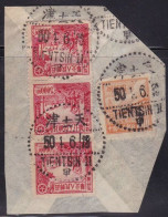 China 1950 Cut Of Cancelled TienSin $15800 - Gebraucht