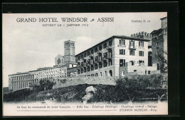 Cartolina Assisi, Grand Hotel Windsor  - Other & Unclassified