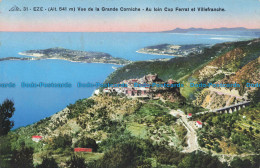 R677256 Eze. Vue De La Grande Corniche. Au Loin Cap Ferrat Et Villefranche. C. A - World