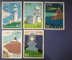 Japan 2018 Lighthouse 5 Used Stamps - Phares