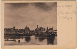 Delft Delft Künstlerkarte J. Vermeer Van Delft Museum Mauritshuis, Den Haag 1924 - Andere & Zonder Classificatie