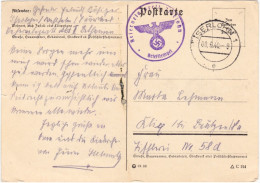  Karte Mit Absenderangaben Und Briefstempel 1940 - Publicité