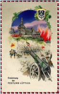 Lüttich Luik / Wallonisch: Lîdje Reliefkarte - Erster Weltkrieg 1915 Prägekarte - Autres & Non Classés