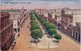 Postcard Havanna La Habana Prado Promenade (Künstlerkarte) 1932  - Kuba