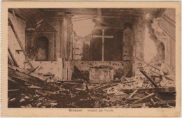 Brabant-sur-Meuse Brabant-sur-Meuse Zerstörte Kirche Innenansicht: Ansichten Erster Weltkrieg 1918 - Other & Unclassified