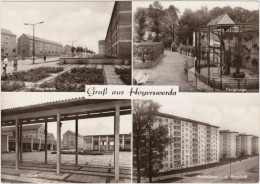 Hoyerswerda Wojerecy Stadtteilansichten Ua Tiergehege Und Hochhäuser - Foto AK 1972 - Hoyerswerda
