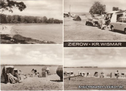 Ansichtskarte Zierow-Amt Klützer Winkel 4 Bild Strand Und Zeltplatz 1974  - Autres & Non Classés