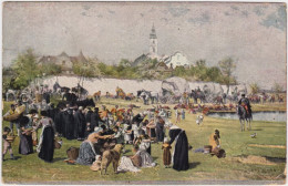 Bunzlau Bolesławiec Panorama - Kinder Bringen Den Gefangenen Lebensmittel 1914  - Schlesien