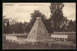 AK Hamburg-Neurahlstedt, Kriegerdenkmal Der Im Weltkrieg Gefallenen  - Wandsbek