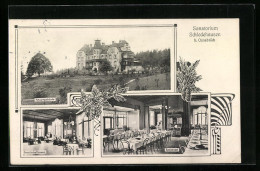 AK Schledehausen, Sanatorium, Hauptgebäude, Gesellschaftsraum, Speisesaal  - Autres & Non Classés
