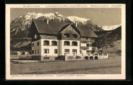 AK Oberstdorf, Hotel-Pension Bergkranz Mit Bergpanorama  - Oberstdorf