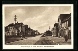 AK Boizenburg A. D. Elbe, Bahnhofstrasse In Der Vorstadt  - Boizenburg