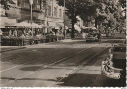 Z30- DUSSELDORF (ALLEMAGNE)  KONIGSALLEE - (CAFE - AUTOMOBILES - OBLITERATION DE 1957 - 2 SCANS) - Duesseldorf