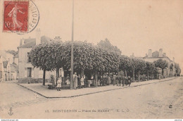 Z28-91) MONTGERON -  PLACE DU MARCHE- (ANIMEE - LES VILLAGEOIS) - Montgeron