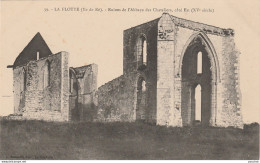 Z21-17) LA FLOTTE (ILE DE RE)   RUINES DE L'ABBAYE DES CHATELIERS , COTE EST (XV° SIECLE)  - (2 SCANS)  - Ile De Ré