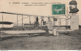 Z20- AVIATION - AEROPLANE MILITAIRE ANGLAIS DU COLONEL CODDY AU CAMP D'ALDERSHOT  - ....-1914: Precursors