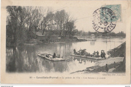 Z19- 92) LEVALLOIS PERRET- LA POINTE DE L'ILE - LES BATEAUX PASSEURS - Levallois Perret