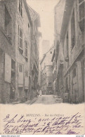 Z18- 03) MOULINS - LA RUE DES ORFEVRES - (ANIMEE - OBLITERATION DE 1902 - 2 SCANS) - Moulins