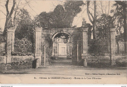 Z17- 16)  CHARRAS (CHARENTE) ENTREE DU CHATEAU - COUR D'HONNEUR  - (2 SCANS) - Other & Unclassified