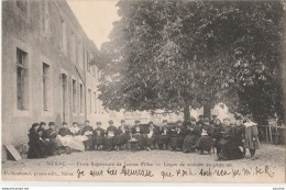 Z13- 47) NERAC -  ECOLE SUPERIEURE DE JEUNES FILLES - LECON DE COUTURE EN PLEIN AIR - (ANIMEE - 2 SCANS)) - Nerac