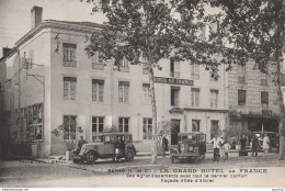 Z13- 47) NERAC - LE GRAND HÔTEL DE FRANCE  - FACADE ALLEE D'ALBRET - (ANIMEE - VOITURES - 2 SCANS)) - Nerac