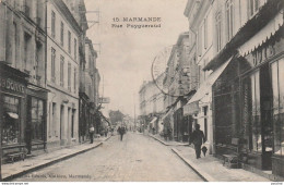 Z12-47) MARMANDE -  RUE PUYGUERAUD  - (ANIMEE  - 2 SCANS) - Marmande