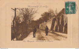 Z12- 47) MARMANDE - LES REMPARTS PROMENADE CHATEAU - (ANIMÉE - EDITEUR Mme BRUNE - 2 SCANS) - Marmande