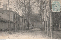 Z10- 32) GIMONT (GERS)   AVENUE DE LA CHAPELLE DE CAHUZAC - (ANIMEE) - Autres & Non Classés