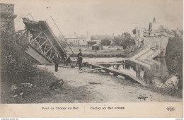 Z11- GUERRE 1914 - CHOISY AU BAC - LE PONT - (MILITARIA - WW1 - 2 SCANS) - Guerra 1914-18