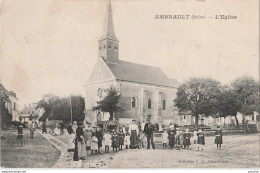 Z9- 36) AMBRAULT (INDRE) L 'EGLISE  - (TRES ANIMEE - 2 SCANS) - Other & Unclassified