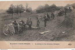 Z5- GUERRE 1914 - EN POSITION A L ENTREE D'ETREPILLY - ( MILITARIA - WW1 - SCANS) - War 1914-18