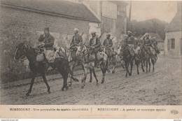 Z5- GUERRE 14/18 - RIBECOURT (OISE) UNE  PATROUILLE DE  SPAHIS MAROCAINS - MILITARIA - WW1  - 2 SCANS) - Guerra 1914-18