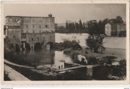 Z4- 47) AIGUILLON (LOT ET GARONNE)  LES DEUX MOULINS SUR LE LOT - (2 SCANS) - Autres & Non Classés