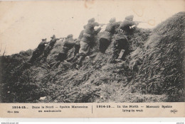 Z5- GUERRE 14/18 - DANS  LE NORD - SPAHIS  MAROCAINS EN EMBUSCADE - MILITARIA - WW1  - 2 SCANS) - War 1914-18