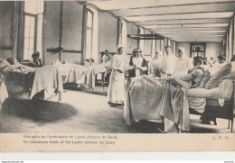 Z3- 75) PARIS (XVI°) UNE SALLE DE L'AMBULANCE DU LYCEE JAMSON DE SAILLY - (MILITARIA - WW1 - 2 SCANS) - Guerre 1914-18