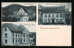 AK Schenkenzell, Gasthaus Zum Ochsen, Gasthof Sonne, Gasthaus Z. Drei König  - Andere & Zonder Classificatie