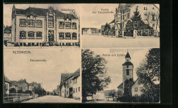 AK Altenheim, Partie Der Hauptstrasse, Schulhaus, Kirche  - Other & Unclassified