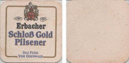 5002065 Bierdeckel Quadratisch - Erbacher Schloß Gold Pilsener - Bierdeckel