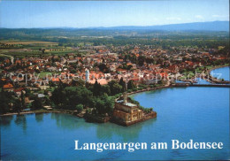 72286700 Langenargen Bodensee Fliegeraufnahme Mit Schloss Montfort Langenargen - Langenargen