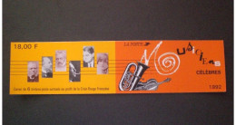 STAMPS FRANCIA CARNETS 1992 Famous Composers - People