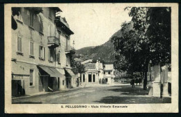 S. Pellegrino (BG) - Viale Vittorio Emanuele - Viaggiata 1932 - Rif. 01608 - Other & Unclassified