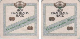 5002198 Bierdeckel Quadratisch - Hof Brauhaus Hatz - Beer Mats