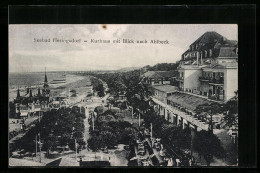 AK Ostseebad Heringsdorf, Kurhaus Mit Blick Nach Ahlbeck  - Autres & Non Classés