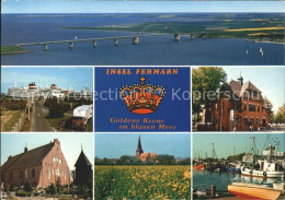 71811278 Fehmarn Bruecke Kirche Segelboote Faehre Albertsdorf - Fehmarn