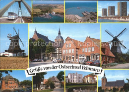 71811262 Fehmarn Bruecke Muehle Strand Kirche Albertsdorf - Fehmarn