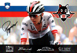 Tadej Pogačar, Signed Card From 2020, Bought On His Shop Before Tour De France 2020, UAE Emirates, Cycling - Cyclisme