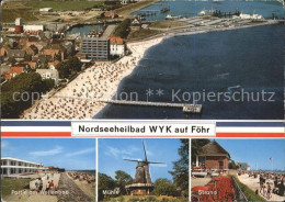 71811103 Wyk Foehr Fliegeraufnahme Wellenbad Muehle Strand Wyk - Other & Unclassified