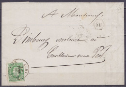 L. " Commerce De Grains, Farines, … Wégimont" De Bomal Aff. N°30 Càd BARVAUX /20 MARS 1877 Pour COMBLAIN-AU-PONT - Boîte - 1869-1883 Leopold II.